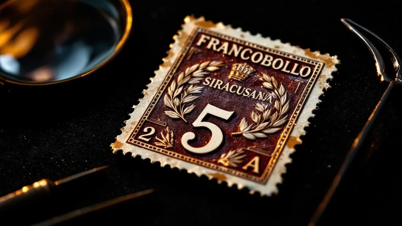 Ho scoperto il dettaglio nascosto sul francobollo Siracusana, il prezzo schizza alle stelle