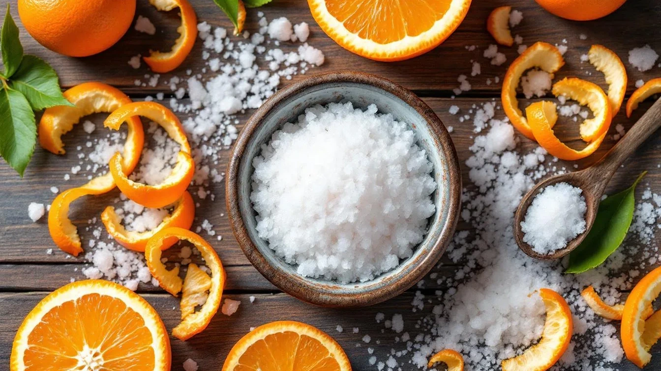 Non zucchero né aceto, ecco perché devi mescolare sale e bucce d’arancia