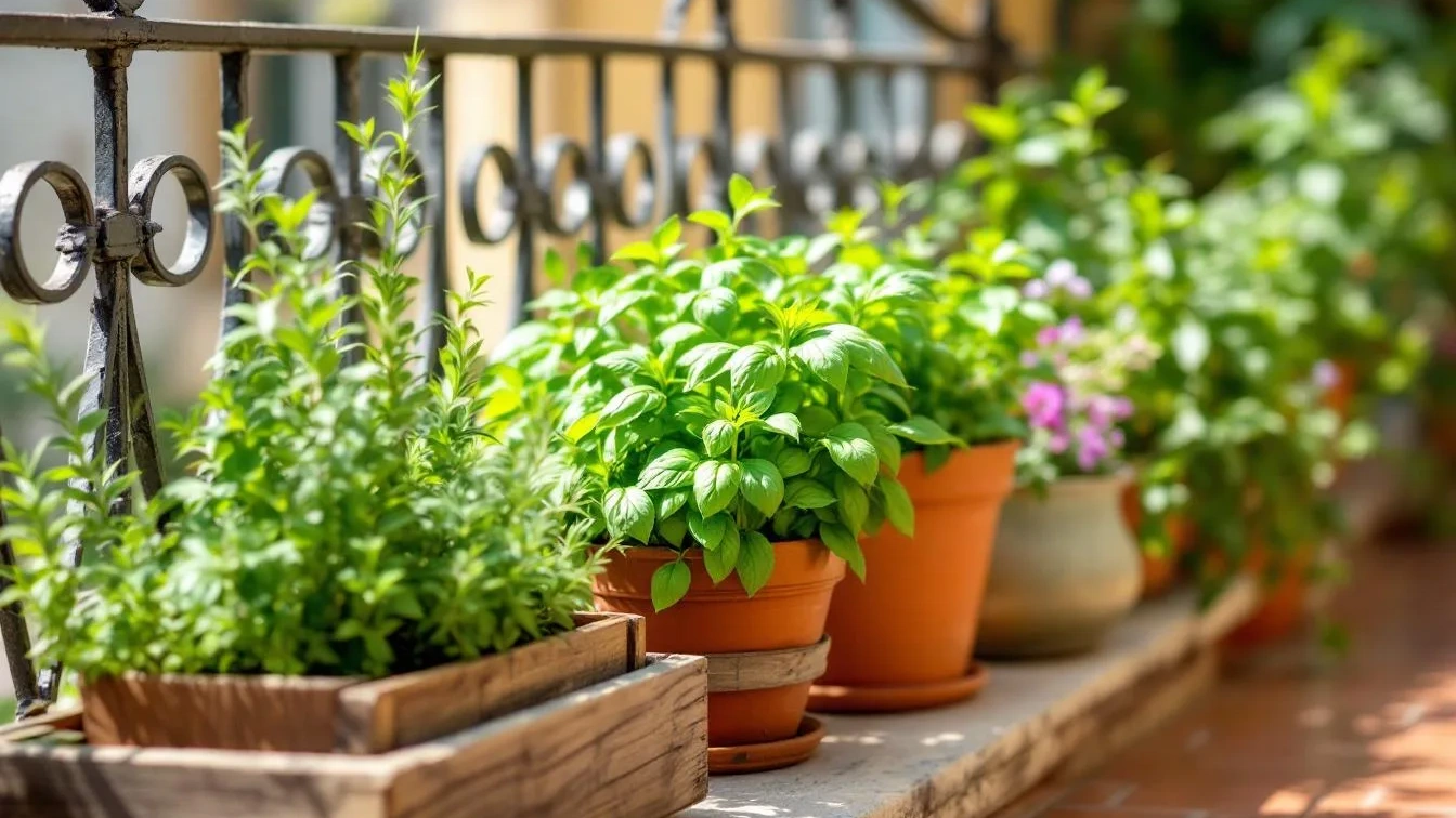 Piante aromatiche sul balcone: quali piantare ora per avere basilico fresco in estate